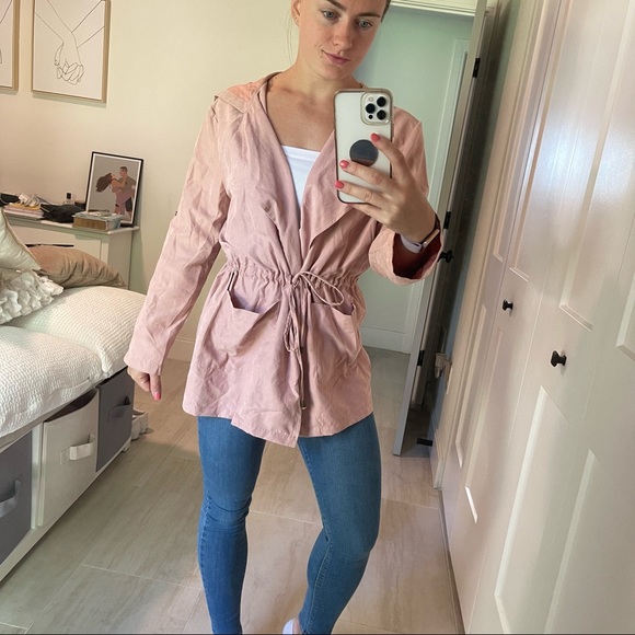 Suede Pink Outerwear Jacket - Picture 3 of 8